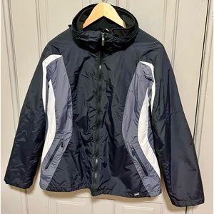 Calvin Klein Performance 3 in 1 Jacket, Black, Gray & White size L